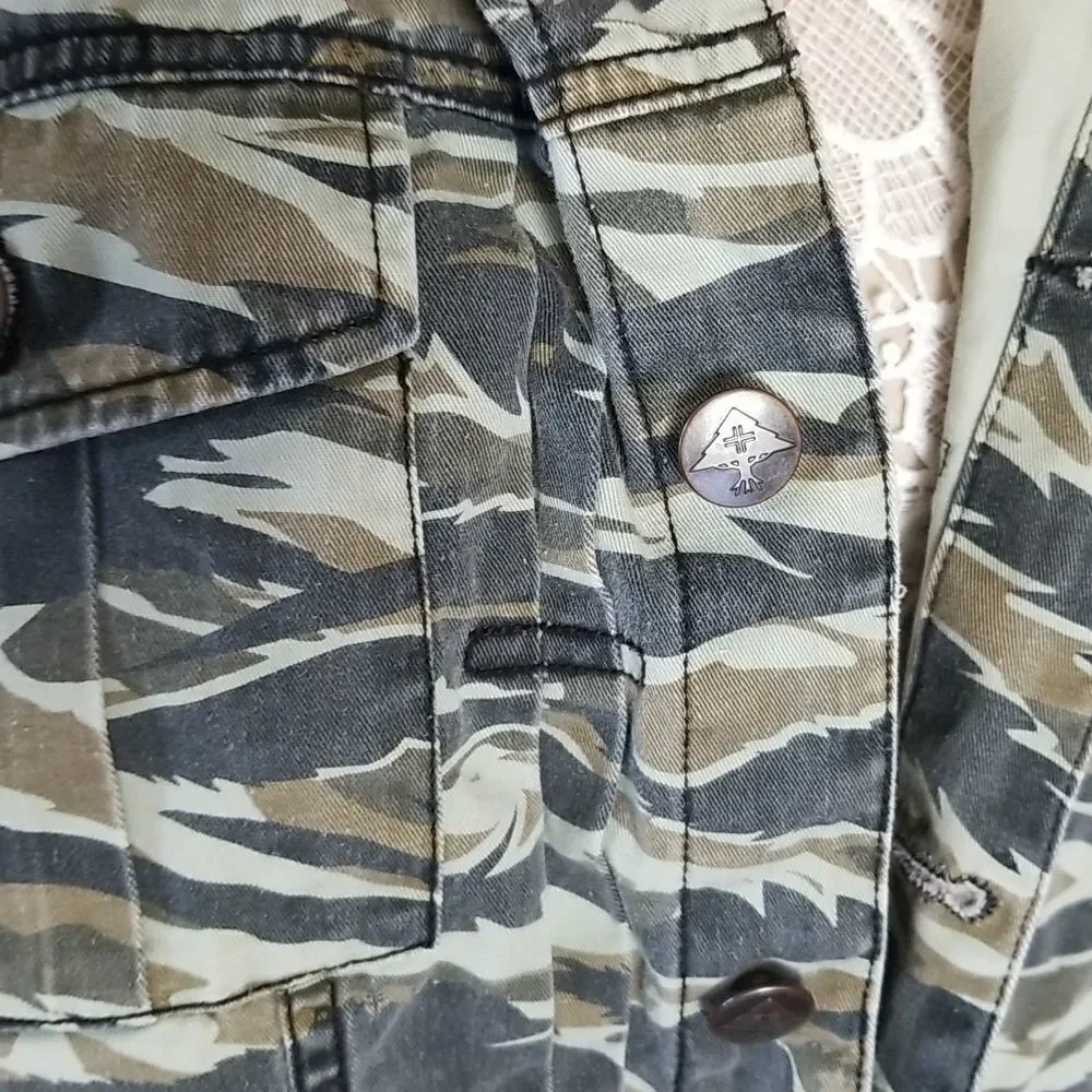 LRG Camo Hoodie Jacket‎ Gorpcore Adventurecore Size XL